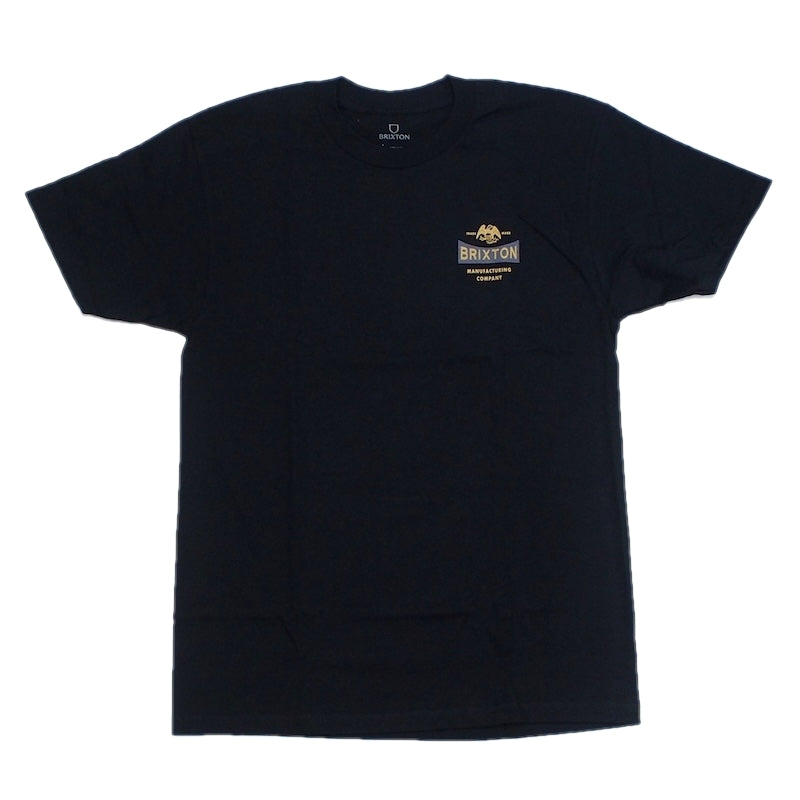 BRIXTON Tシャツ PINNACLE S/S STANDARD TEE ブラック 商品画像 正面