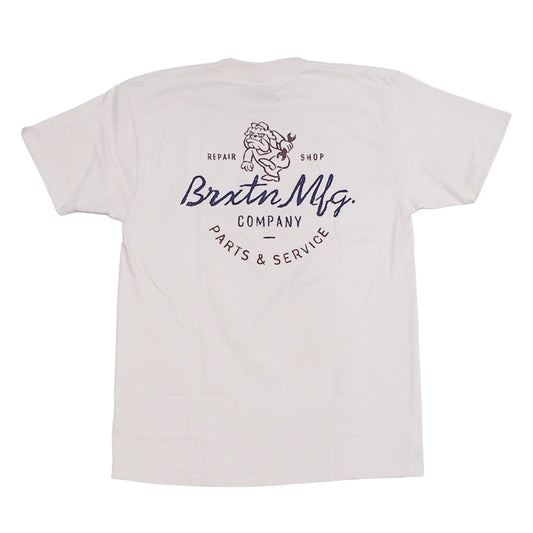 BRIXTON Tシャツ TOLMAN S/S STANDARD TEE クリーム 商品画像 背面