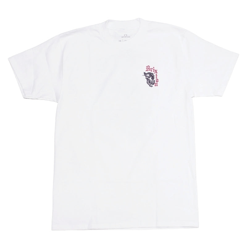 BRIXTON Tシャツ MARQUIS S/S STANDARD TEE ホワイト 商品画像 正面