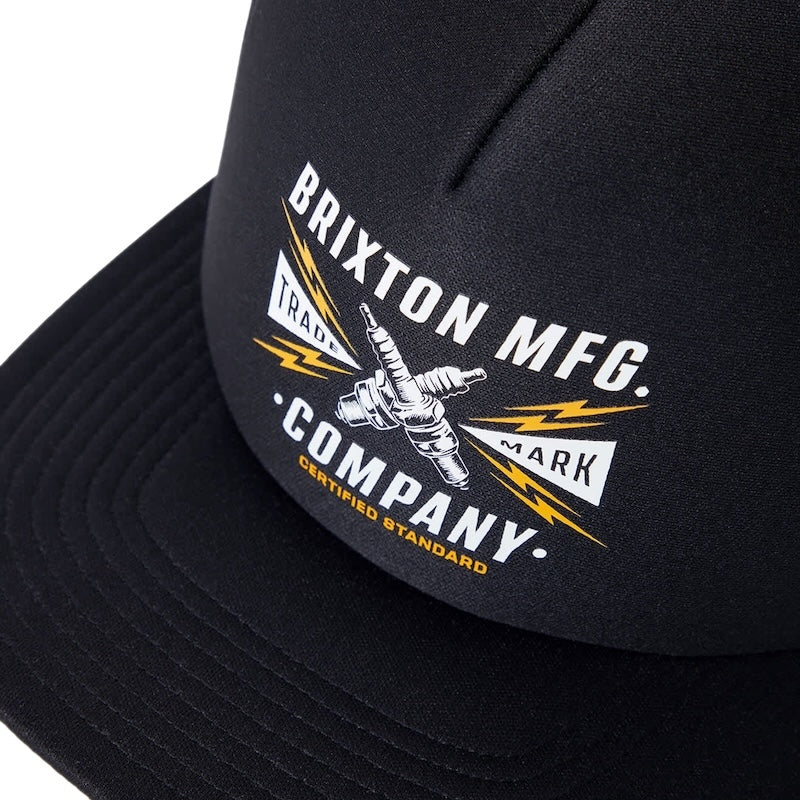 BRIXTON メッシュキャップ DANTON NP MP TRUCKER HAT ブラック/ブラック 商品画像 クローズアップ