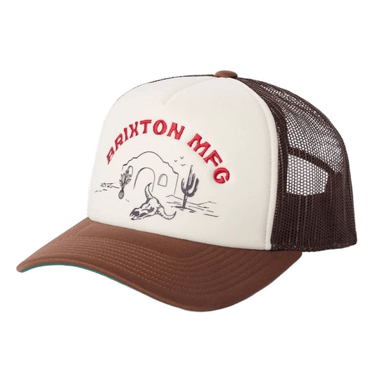 BRIXTON キャップ DESERT LEISURE C NP MP TRUCKER HAT ブラウン 商品画像 正面
