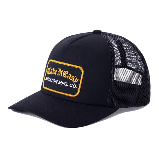 BRIXTON キャップ TAKE IT EASY C NP MP TRUCKER HAT ブラック 商品画像 正面