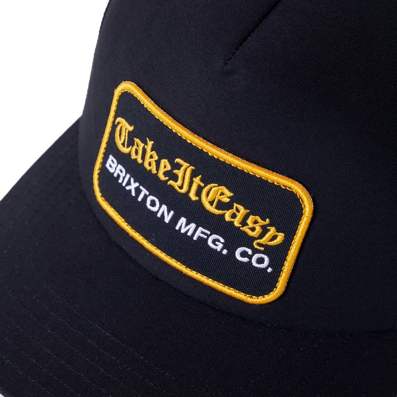 BRIXTON キャップ TAKE IT EASY C NP MP TRUCKER HAT ブラック 商品画像 クローズアップ