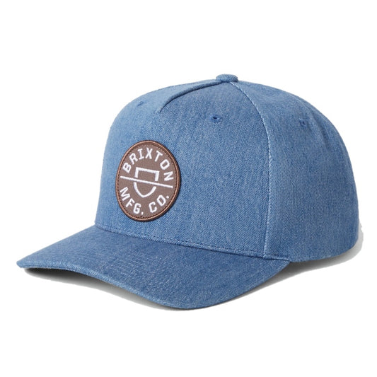BRIXTON キャップ CREST C MP SNAPBACK デニム 商品画像 正面