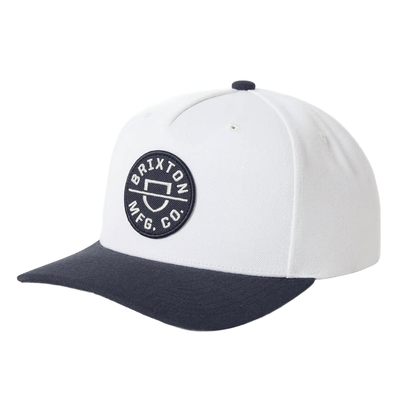 BRIXTON キャップ CREST C MP SNAPBACK ブラック/ホワイト 商品画像 正面