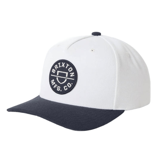 BRIXTON キャップ CREST C MP SNAPBACK ブラック/ホワイト 商品画像 正面