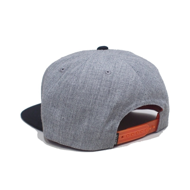 BRIXTON キャップ OATH III SNAPBACK CAP グレー/ブラック 商品画像 背面