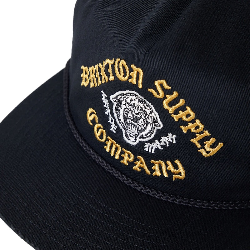 BRIXTON キャップ MORADO MP SNAPBACK CAP ブラック 商品画像 クローズアップ