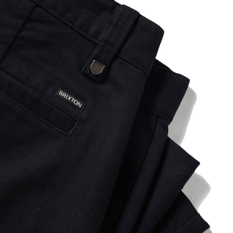 BRIXTON ショーツ SANTO CHINO SHORT ブラック 商品画像 クローズアップ 1
