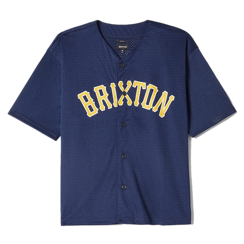 BRIXTON メッシュジャージ THE BRIXTON MESH BASEBALL JERSEY ネイビー 商品画像 正面