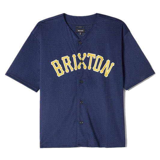 BRIXTON メッシュジャージ THE BRIXTON MESH BASEBALL JERSEY ネイビー 商品画像 正面