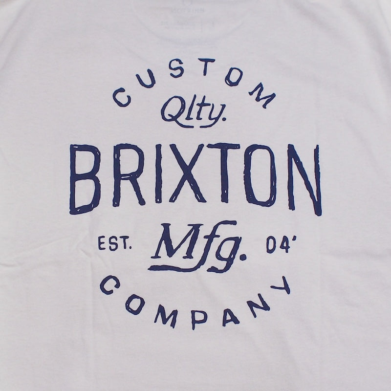 BRIXTON Tシャツ FREMONT S/S STANDARD TEE クリーム 商品画像 バックプリント