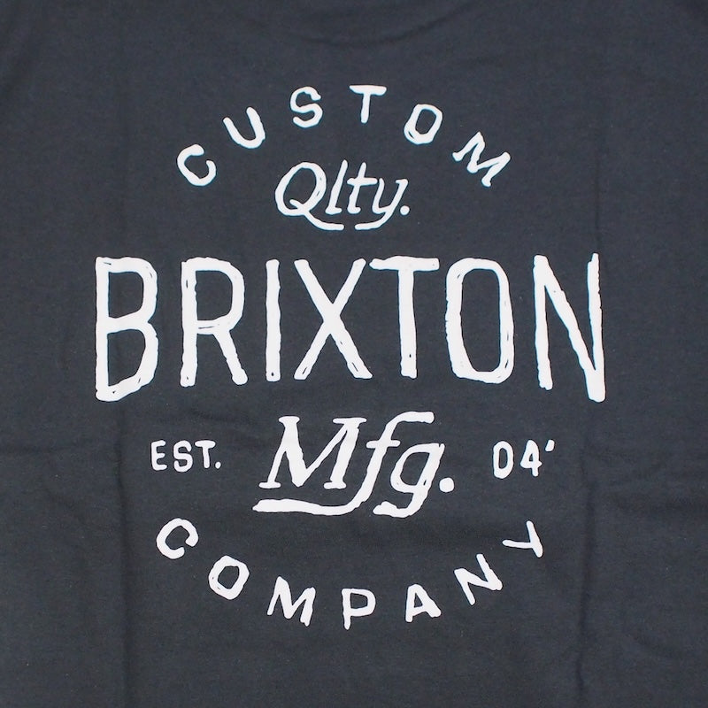 BRIXTON Tシャツ FREMONT S/S STANDARD TEE ブラック 商品画像 バックプリント