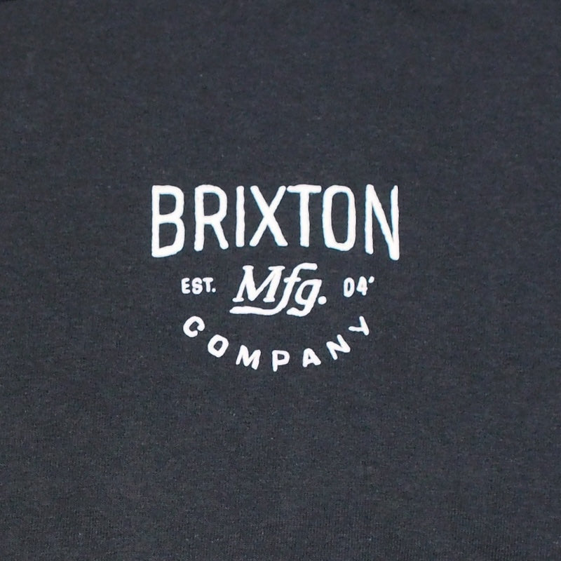BRIXTON Tシャツ FREMONT S/S STANDARD TEE ブラック 商品画像 フロントプリント
