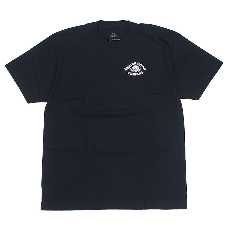 BRIXTON Tシャツ MORADO S/S STANDARD TEE ブラック 商品画像 正面