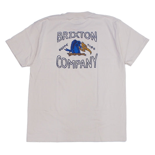 BRIXTON Tシャツ OUTTA S/S STANDARD TEE クリーム 商品画像 背面