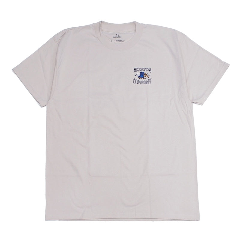 BRIXTON Tシャツ OUTTA S/S STANDARD TEE クリーム 商品画像 正面