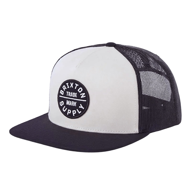 BRIXTON メッシュキャップ OATH MP TRUCKER HAT ホワイト/ブラック 商品画像 正面