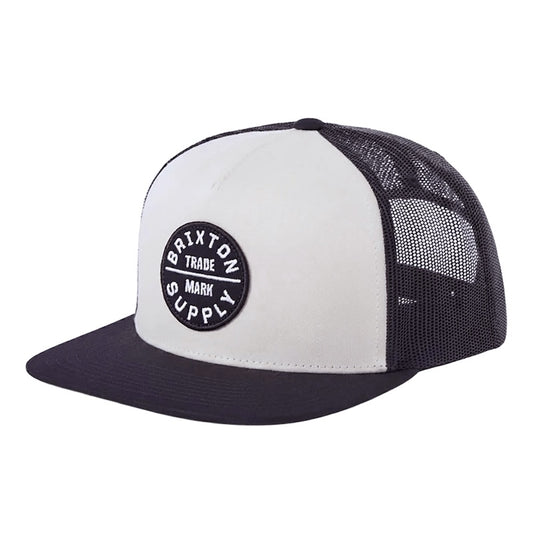 BRIXTON メッシュキャップ OATH MP TRUCKER HAT ホワイト/ブラック 商品画像 正面