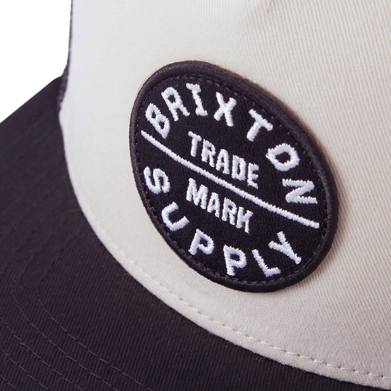 BRIXTON メッシュキャップ OATH MP TRUCKER HAT ホワイト/ブラック 商品画像 クローズアップ