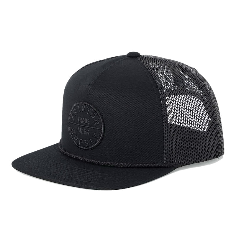 BRIXTON メッシュキャップ OATH MP TRUCKER HAT ブラック/ブラック 商品画像 正面