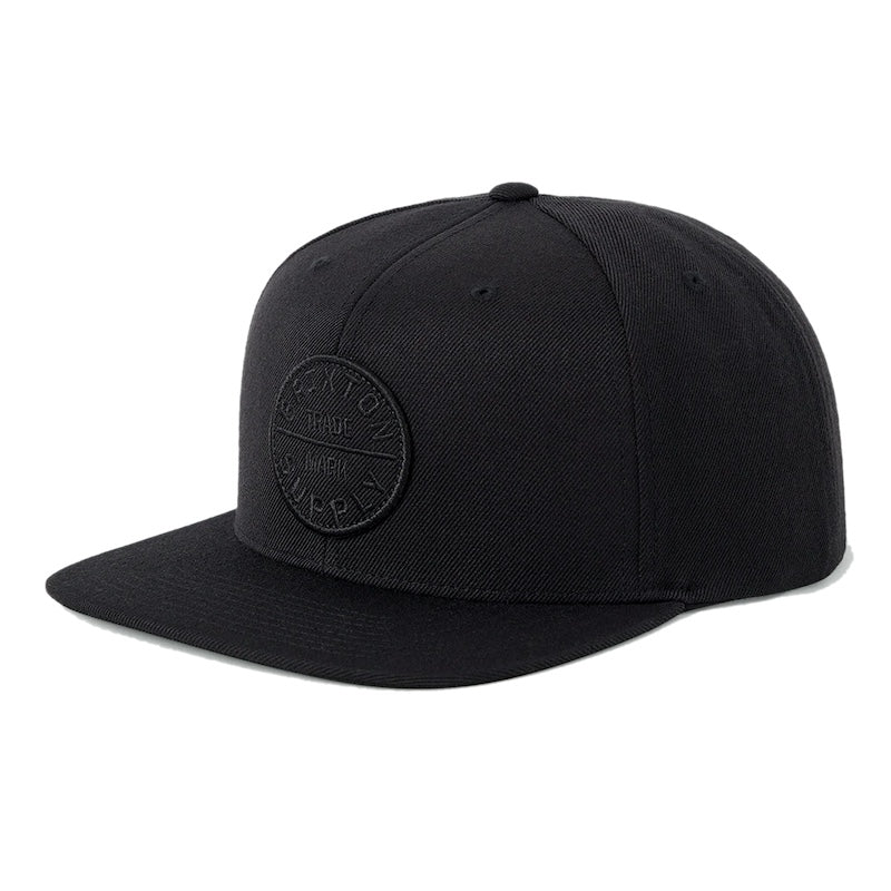 BRIXTON キャップ OATH III SNAPBACK CAP ブラック/ブラック 商品画像 正面