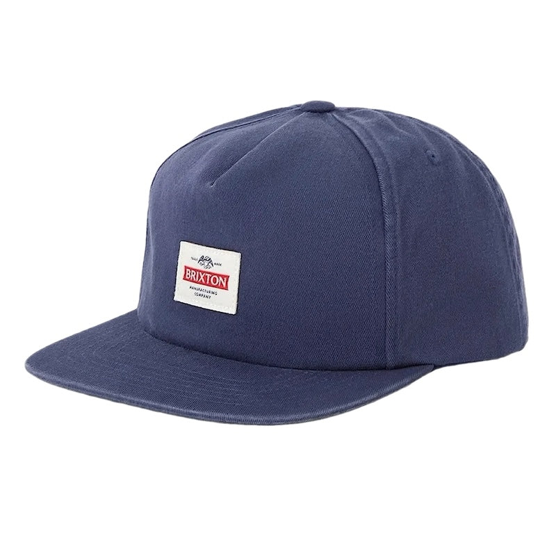 BRIXTON キャップ TRADEMARK SNAPBACK CAP ネイビー 商品画像 正面