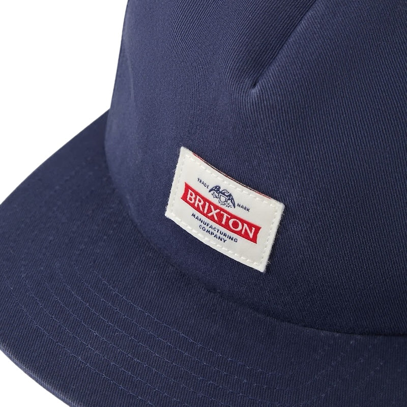 BRIXTON キャップ TRADEMARK SNAPBACK CAP ネイビー 商品画像 クローズアップ