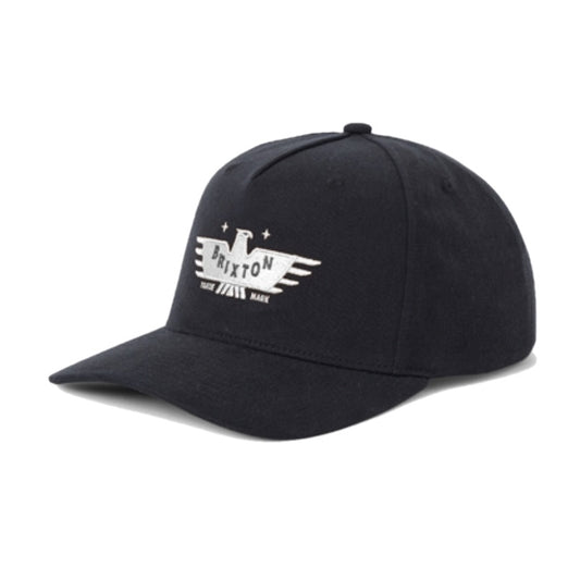 BRIXTON キャップ EWING SNAPBACK CAP ブラック 商品画像 正面