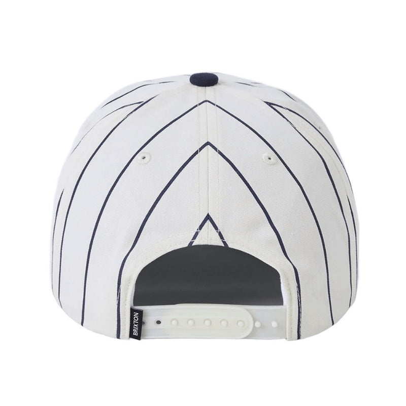 BRIXTON キャップ HOMERUN SNAPBACK CAP ホワイト/ネイビー 商品画像 背面