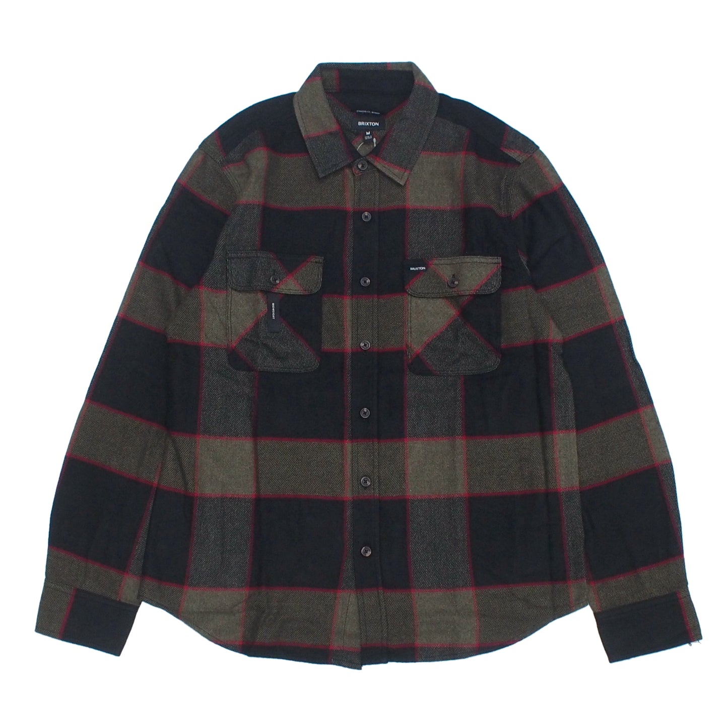 BRIXTON L/Sシャツ BOWERY L/S FLANNEL グレー/チャコール 商品画像 正面