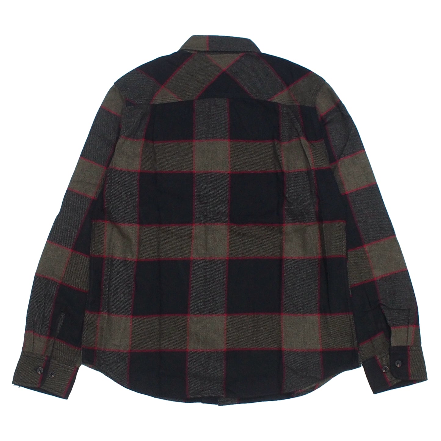 BRIXTON L/Sシャツ BOWERY L/S FLANNEL グレー/チャコール 商品画像 背面