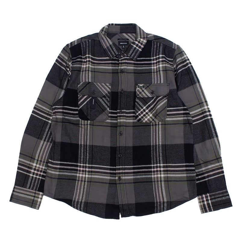 BRIXTON L/Sシャツ BOWERY L/S FLANNEL (Black / Multi) 商品画像 正面