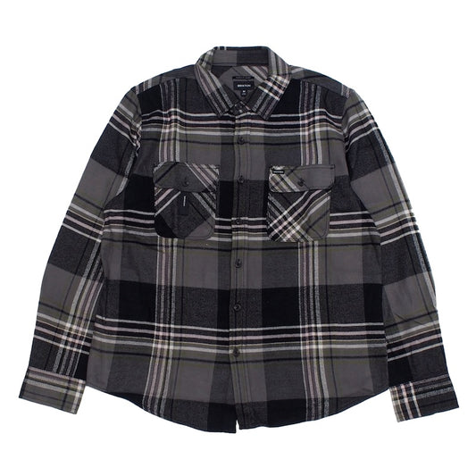 BRIXTON L/Sシャツ BOWERY L/S FLANNEL (Black / Multi) 商品画像 正面