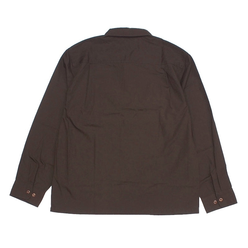 BRIXTON L/Sシャツ TRADEMARK L/S SHIRT ブラウン 商品画像 背面