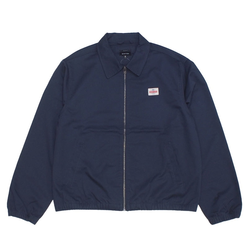BRIXTON ジャケット TRADEMARK LIGHTWEIGHT GARAGE ZIP JACKET ネイビー 商品画像 正面