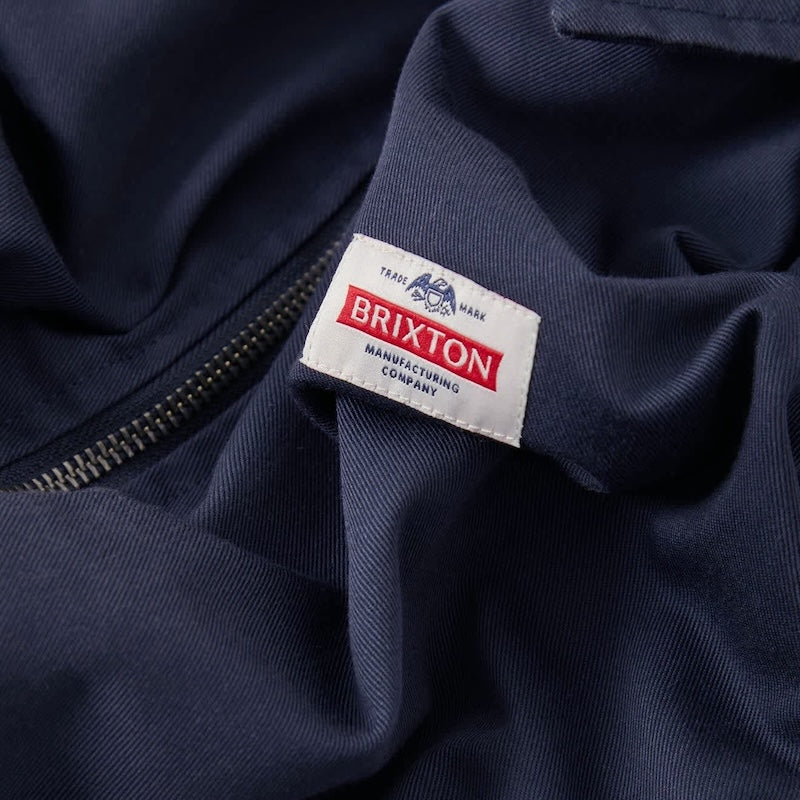 BRIXTON ジャケット TRADEMARK LIGHTWEIGHT GARAGE ZIP JACKET ネイビー 商品画像 クローズアップ 3