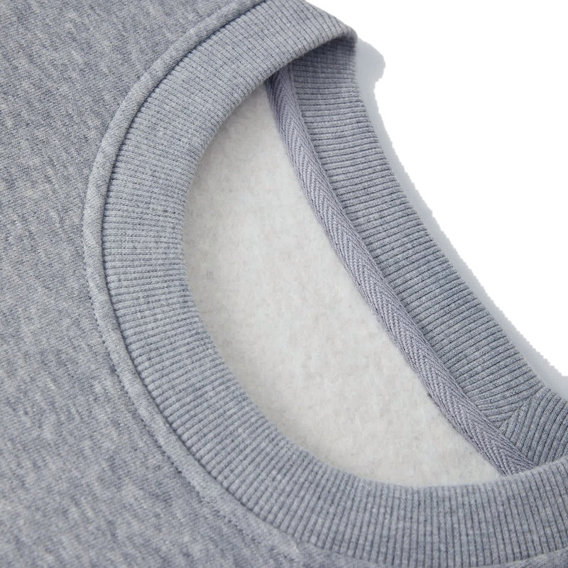 BRIXTON クルースウェット STRATON CREW (Heather Gray) 商品画像 首元