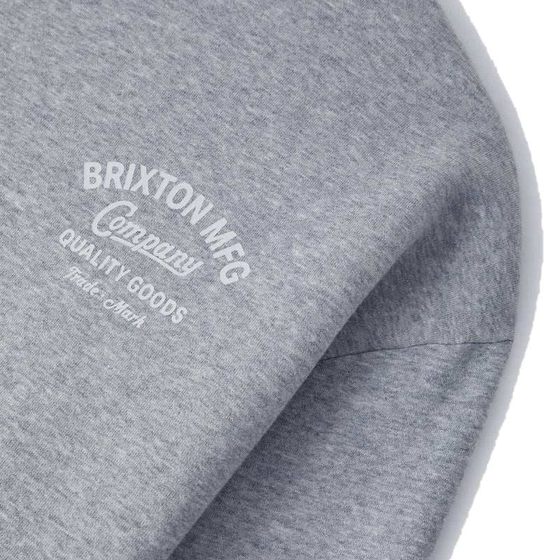 BRIXTON クルースウェット STRATON CREW (Heather Gray) 商品画像 フロントプリント