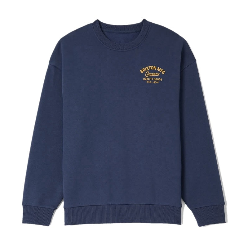 BRIXTON クルースウェット STRATON CREW (Washed Navy) 商品画像 正面