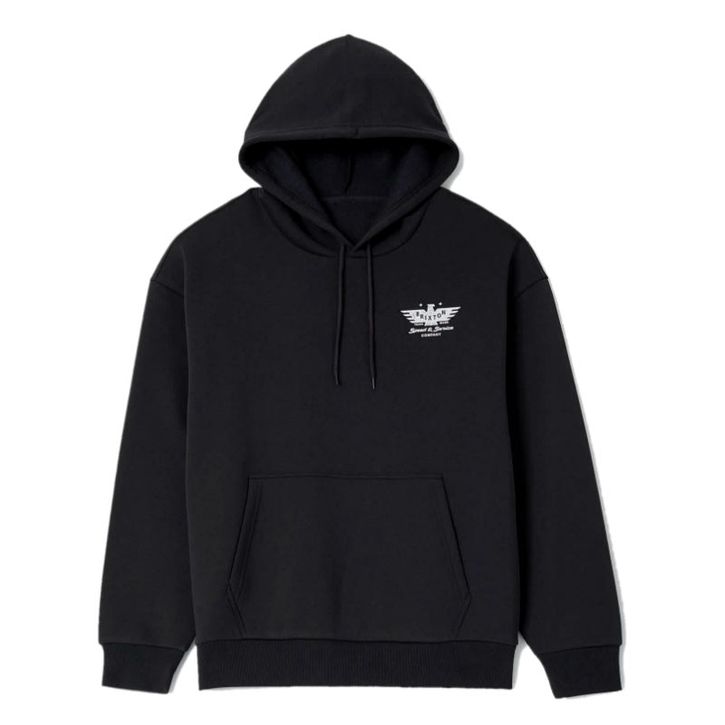 BRIXTON パーカー EWING HOODIE (Black) 商品画像 正面