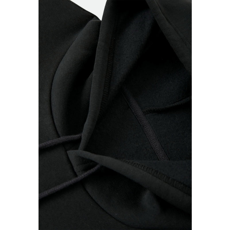 BRIXTON パーカー EWING HOODIE (Black) 商品画像 首元