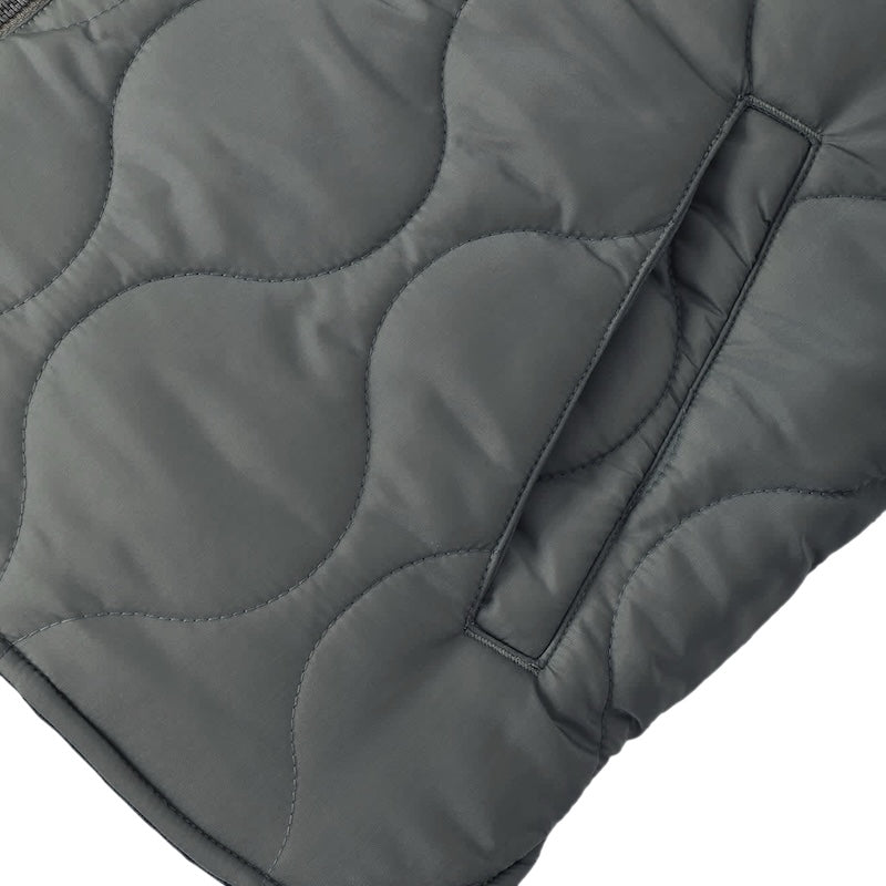BRIXTON リバーシブルベスト BUILDERS ABRAHAM REV VEST ブラック/オリーブ 商品画像 裏面 ポケット