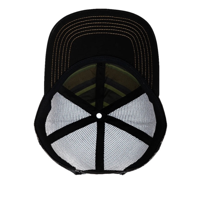 CREATURE メッシュキャップ HIGH COUNTRY MESH CAP ブラック/オフホワイト 商品画像 内側