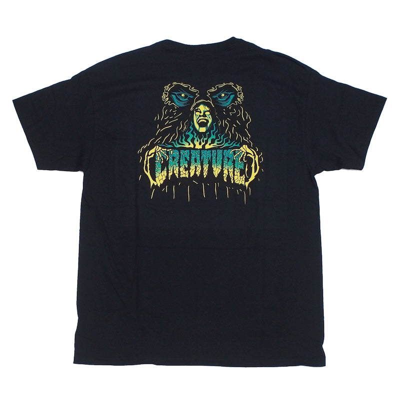 CREATURE Tシャツ POSSESSED TEE ブラック 商品画像 背面