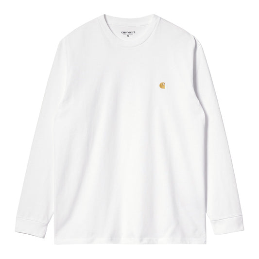Carhartt WIP　L/STシャツ　"L/S CHASE T-SHIRT"　(White / Gold)