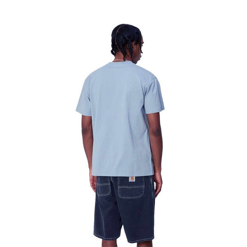 Carhartt WIP　Tシャツ　"S/S AMERICAN SCRIPT T-SHIRT"　(Frosted Blue)