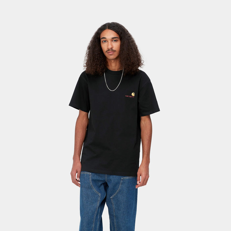 Carhartt WIP　Tシャツ　"S/S AMERICAN SCRIPT T-SHIRT"　(Black)