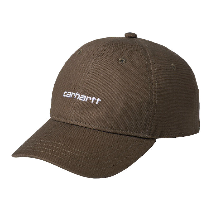 Carhartt WIP　キャップ　"CANVAS SCRIPT CAP"　(Lumber / White)