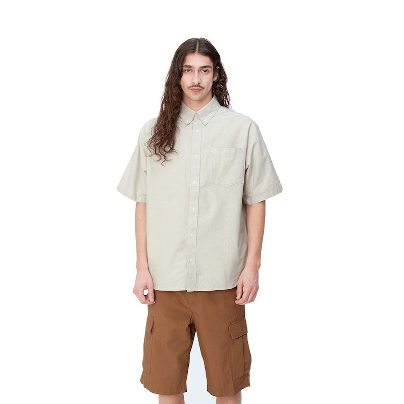 Carhartt WIP　S/Sシャツ　"S/S BRAXTON SHIRT"　(Agate / Wax)